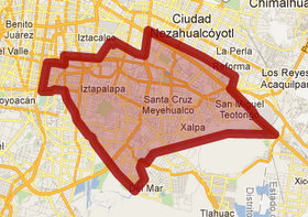 Mapa Pueblo San Sebastián Tecoloxtitla | Delegación Iztapalapa